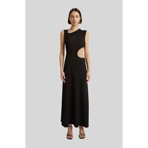 Christopher Esber SKEWED NECK MULTI BIND DRESS IN BLACK AU6/US2